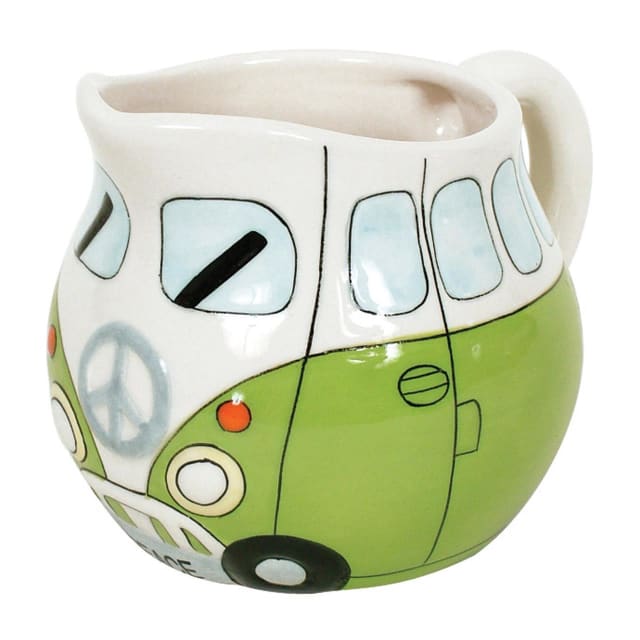 DAKOTA PEACE CAMPERVAN MILK JUG GREEN