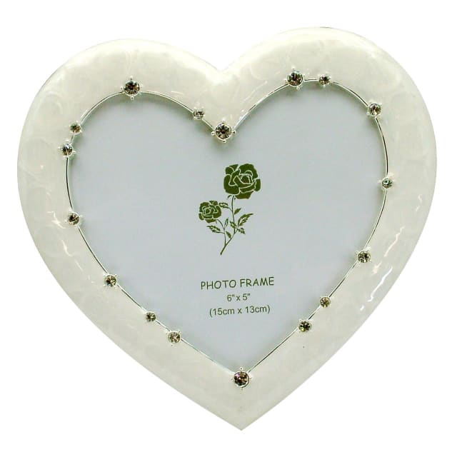 DAKOTA PF9337 WEDDING FRAME HEART CREAM LARGE