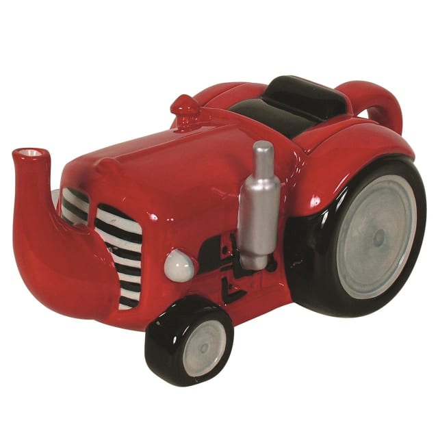 DAKOTA TRACTOR TEAPOT RED