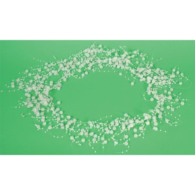 DAKOTA PEARL GARLAND 4298 FROSTED WHITE