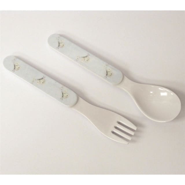 DAKOTA B-PARKER L/W MELAMINE FORK-SPOON SET BLU