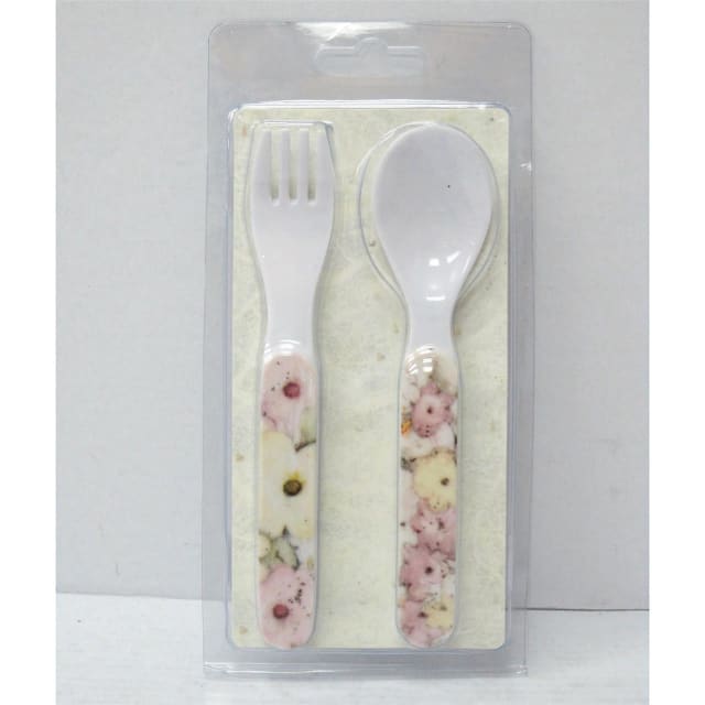 DAKOTA B-PARKER L/W MELAMINE FORK-SPOON SET GRN