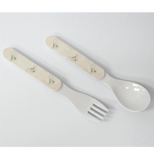 DAKOTA B-PARKER L/W MELAMINE FORK-SPOON SET PNK