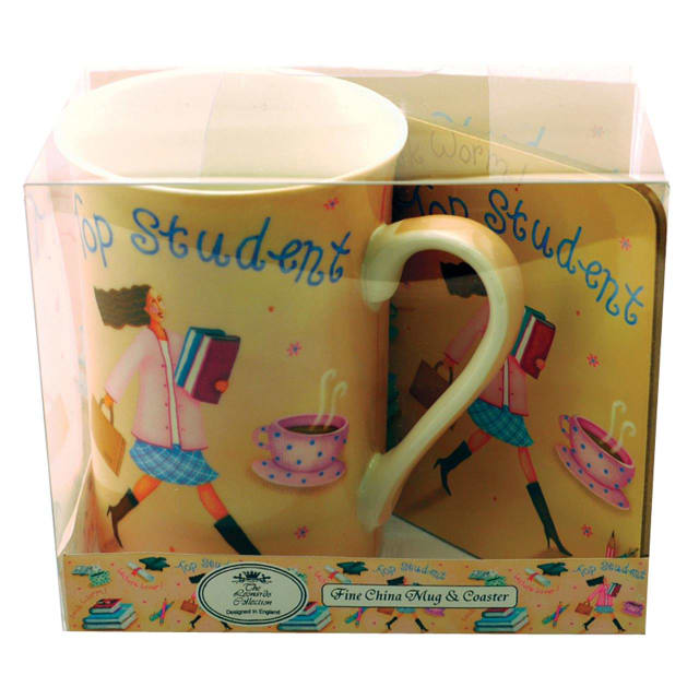 DAKOTA COLOURS STUDENT MUG & COASTER GIRL