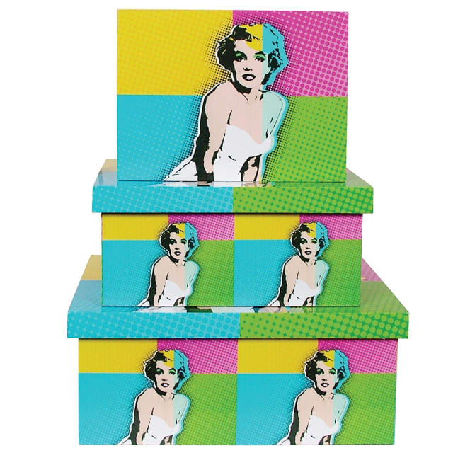 DAKOTA POP ART BOXES 3PCSET-MARILYN MONROE(1=3)