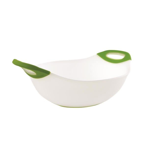 DEXAS LG SALAD BOWL GREEN HANDLES