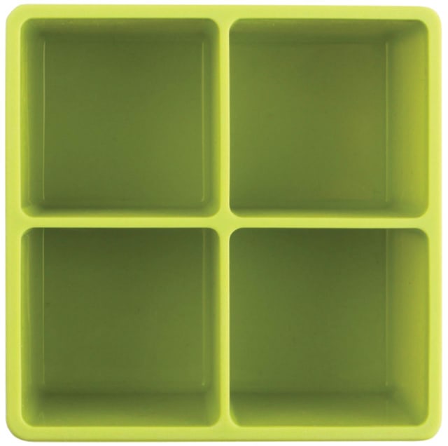 DEXAS XL CUBE SILICONE ICE TRAY GREEN 2PK