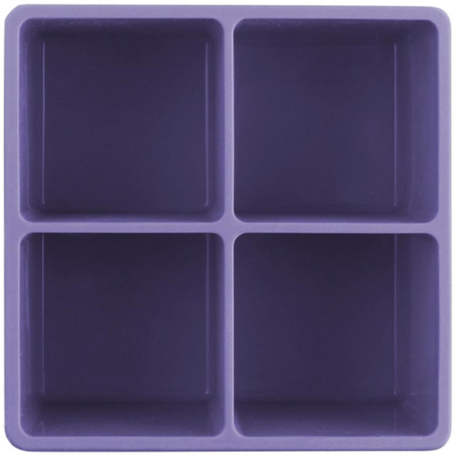 DEXAS XL CUBE SILICONE ICE TRAY PURPLE 2PK