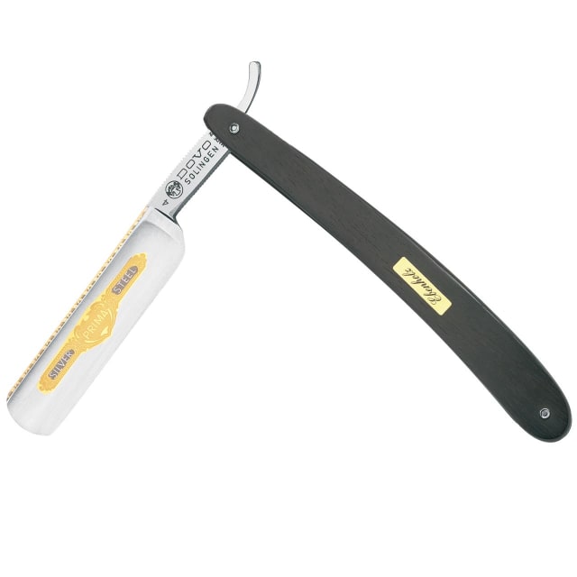 DOVO 5/8in #4 EBONY WOOD HANDLE RAZOR