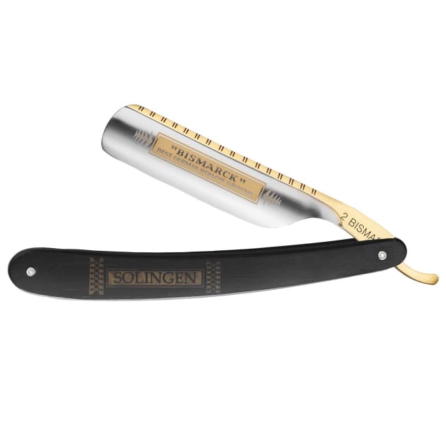 DOVO 6/8in #2 BLK EBONY WOOD HANDLE RAZOR