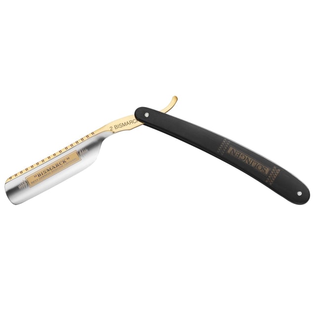 DOVO 6/8in #2 BLK EBONY WOOD HANDLE RAZOR
