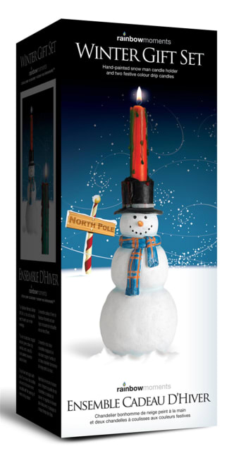 SNOWMAN CANDLE HOLDER