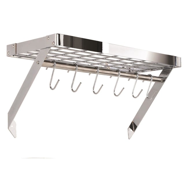 HAHN CHROME RECT WALL RACK