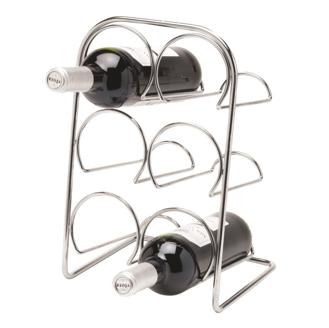 HAHN PISA WINE RACK 6 BOTTLE - CHROME