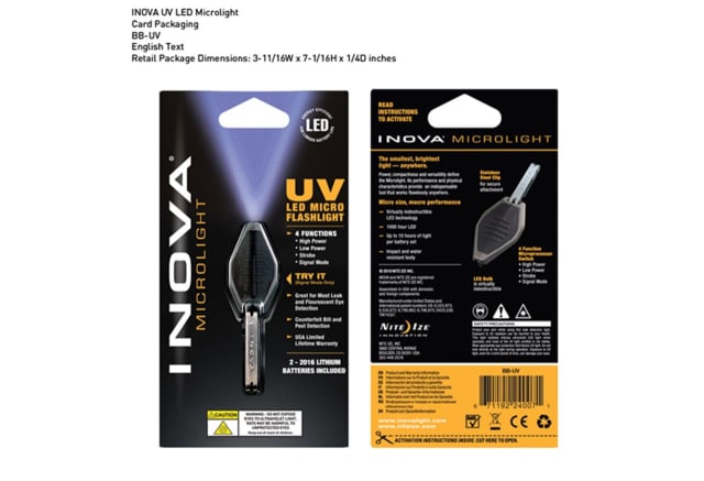 NITE IZE MICROLITE ULTRAVIOLET UV