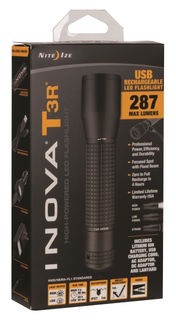 NITE IZE T3R USB RECHARGEABLE-287 LUMENS