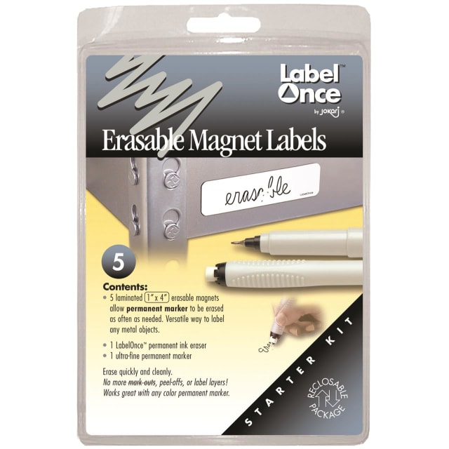 JOKARI ERASABLE MAGNET LABELS STARTER KIT
