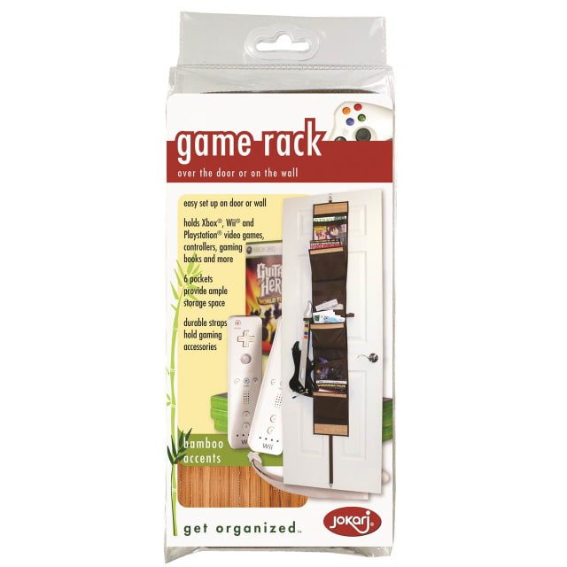 JOKARI GAME RACK BAMBOO ACCENTS