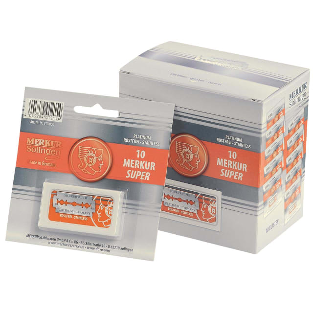 MERKUR SAFETY RAZOR BLADES PLTNM SS PK10 (10=1)