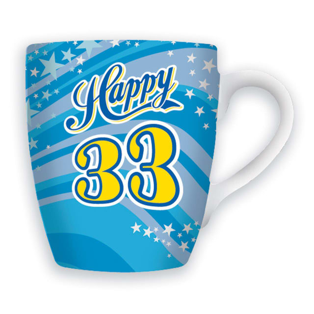 MIKO CELEBRATION MUG - HAPPY 33