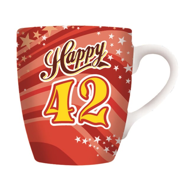MIKO CELEBRATION MUG - HAPPY 42