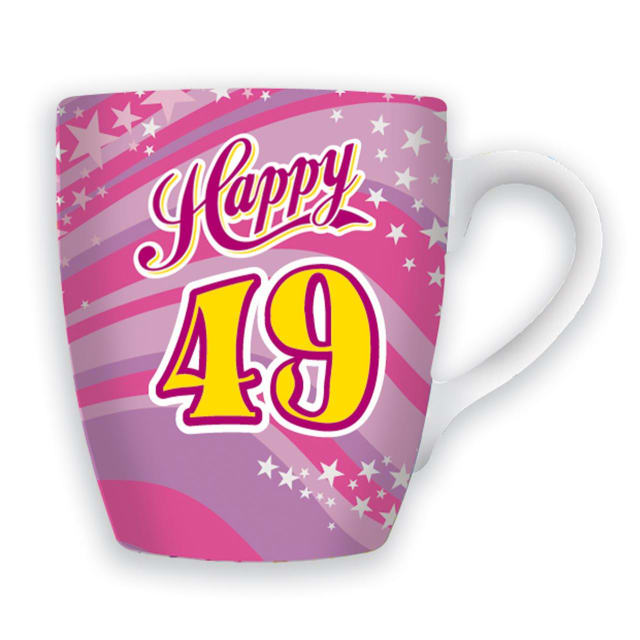 MIKO CELEBRATION MUG - HAPPY 49