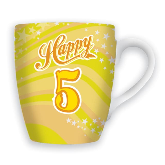 MIKO CELEBRATION MUG - HAPPY 5
