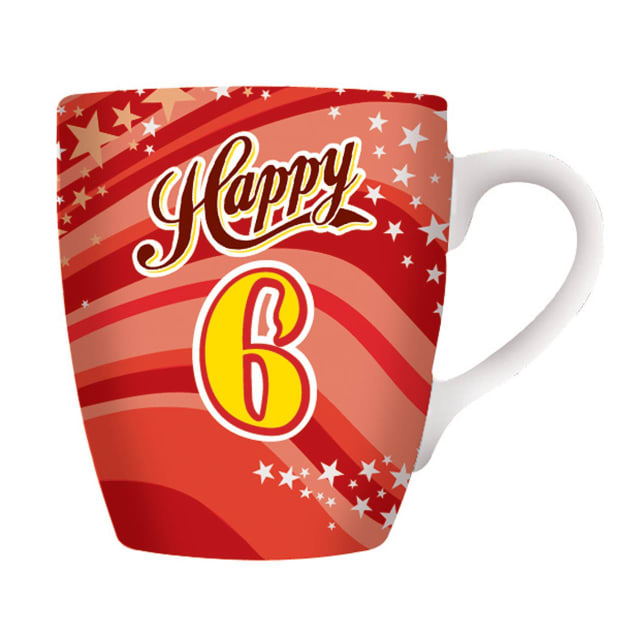 MIKO CELEBRATION MUG - HAPPY 6