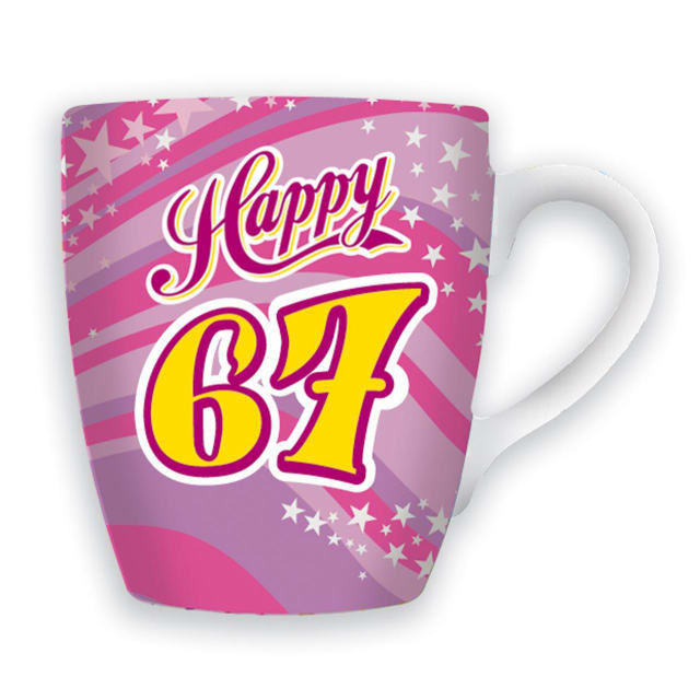 MIKO CELEBRATION MUG - HAPPY 67