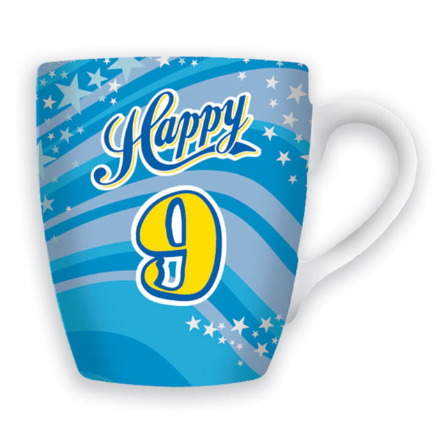 MIKO CELEBRATION MUG - HAPPY 9