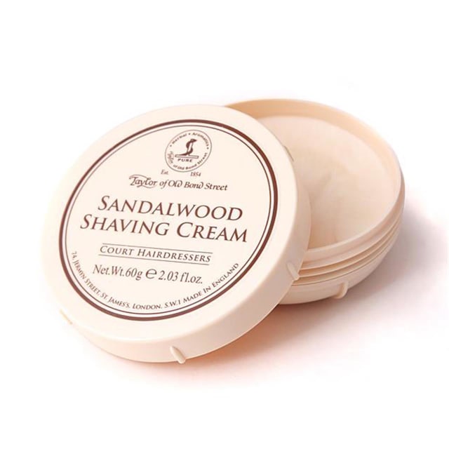 TAYLOR SANDALWOOD SHAVING CREAM 60GM BOWL