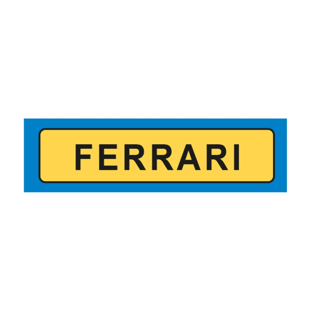 MIKO Keyrings LIC PLATES FERRARI