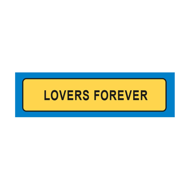 MIKO KeyringS LIC PLATES LOVERS FOREVER