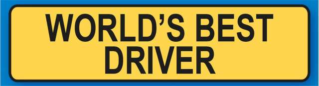 MIKO Keyrings LIC PLATES WORLDS BEST DRIVER