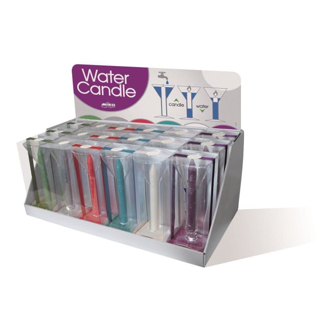 MIKO WATER CANDLE 18PC DISPLAY UNIT 18=1