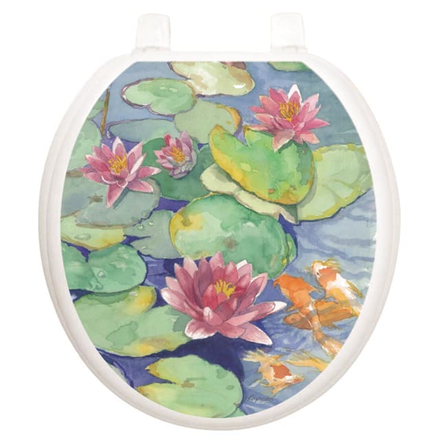 TATTOO TOILET TATTOOS LILYPADS - ROUND