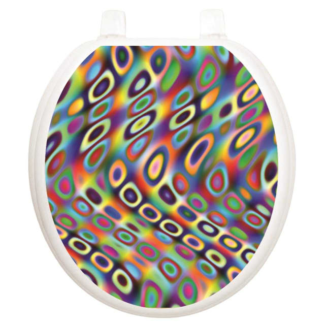 TATTOO TOILET TATTOOS RETRO WAVES - ROUND