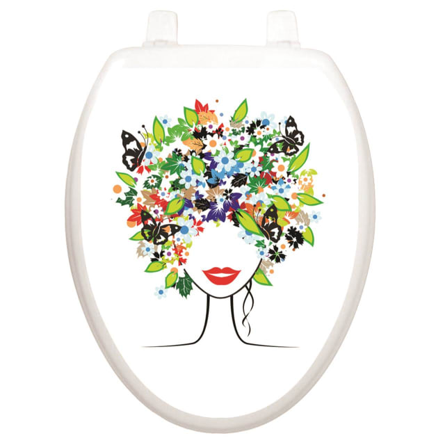 TATTOO TOILET TATTOOS SPRING LADY - OVAL