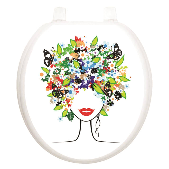 TATTOO TOILET TATTOOS SPRING LADY - ROUND