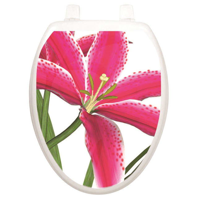 TATTOO TOILET TATTOOS STARGAZER LILY - OVAL