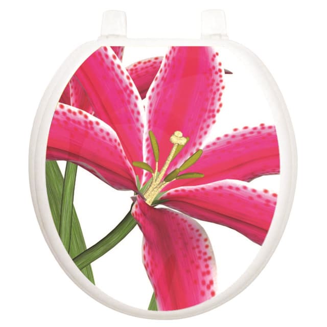 TATTOO TOILET TATTOOS STARGAZER LILY - ROUND