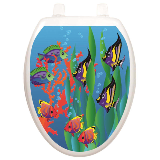 TATTOO TOILET TATTOOS UNDER THE SEA - OVAL