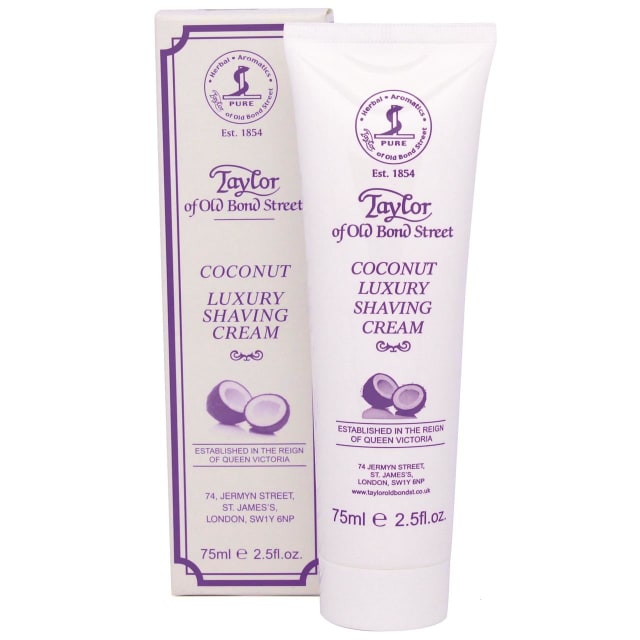 TAYLOR COCONUT SHAVING CREAM 75ML TUBE