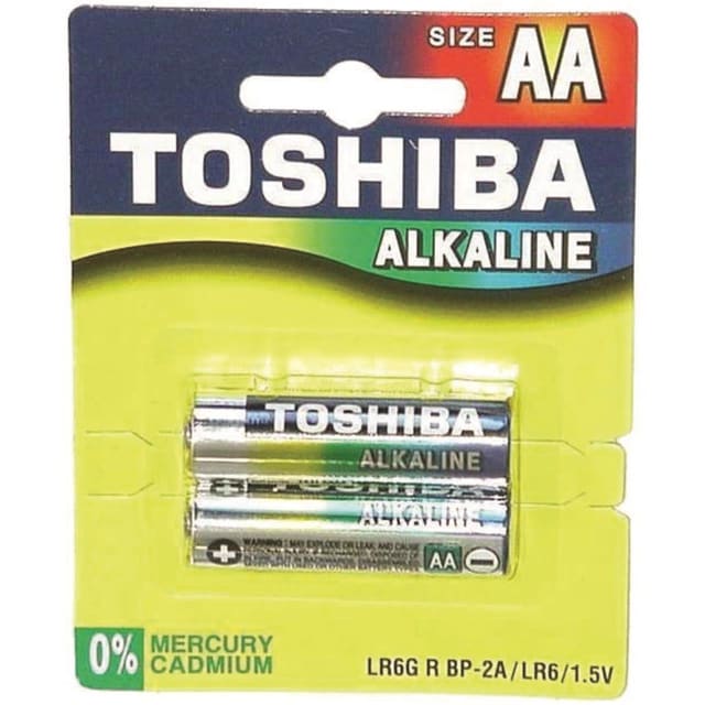 TOSHIBA AA ALKALINE BATTERY 2PK