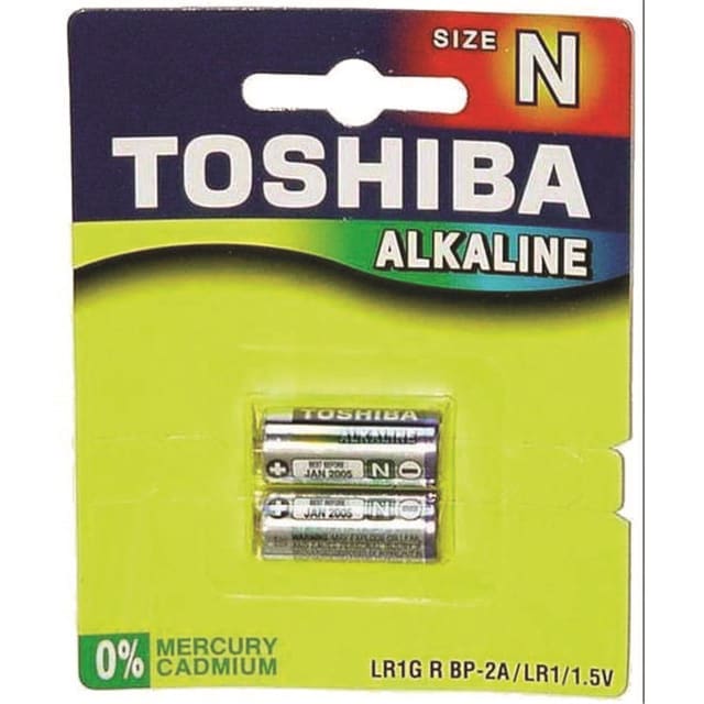 TOSHIBA N SUPER ALKALINE BATTERY 2PK