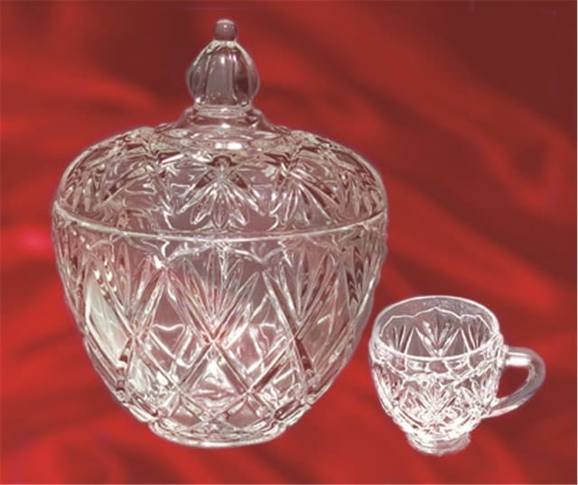 WALTHER W3570 SATURN CLR 7PC PUNCH BOWL SET C1
