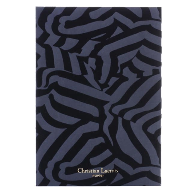 CHRISTIAN LACROIX B5 Riviera Workbook Black Flock