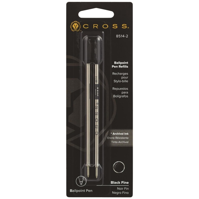 CROSS Refill Fine Black Ballpoint 2 Pack