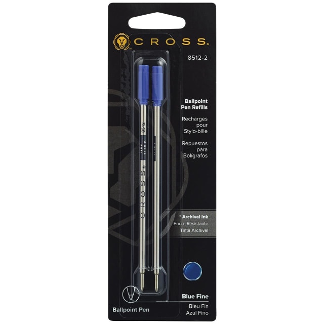CROSS Refill Fine Blue Ballpoint 2 Pack