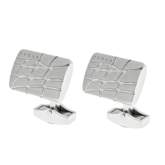 CROSS Foster S/Steel / Croc Pattern Cufflinks